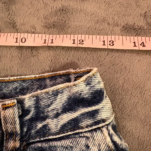 Action West Acid Wash Jeans Women Size 2/11 100% Cotton Distressed Denim - Picture 5 of 10